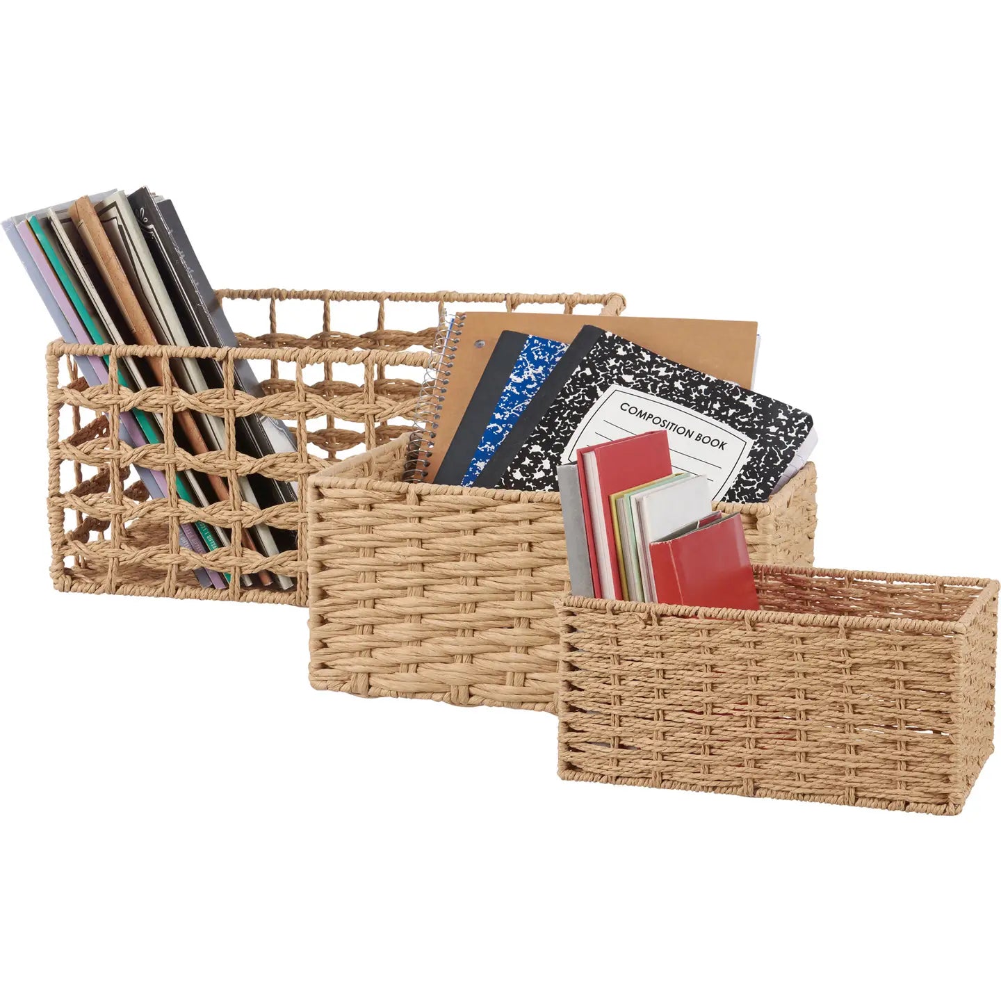 Mixed Weaves Basket Set of 3