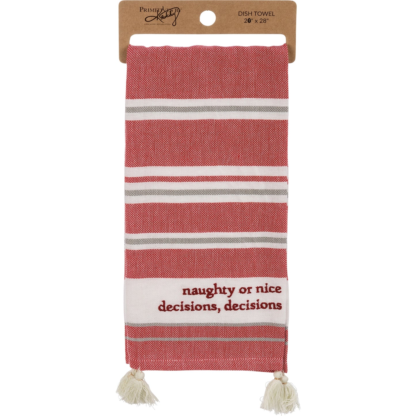 Naughty or Nice Decisions Kitchen Towel