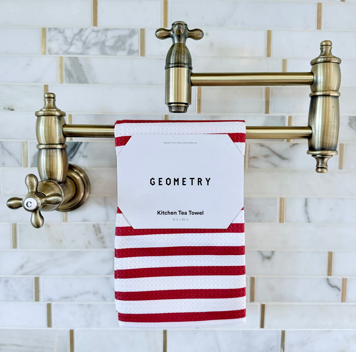 Geometry "USA Stripes" Tea Towel