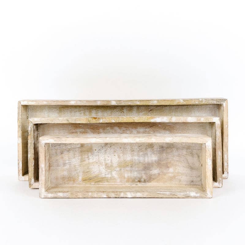 Mango Wood Trays set of 3