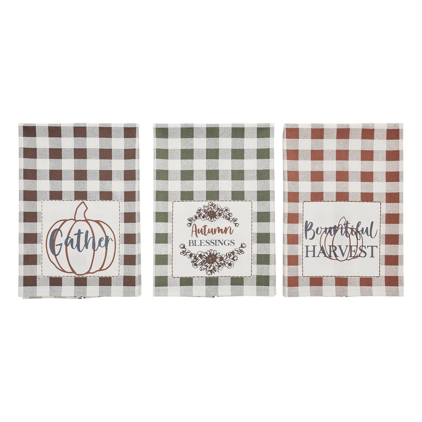 Bountifall Harvest Tea Towels set of 3
