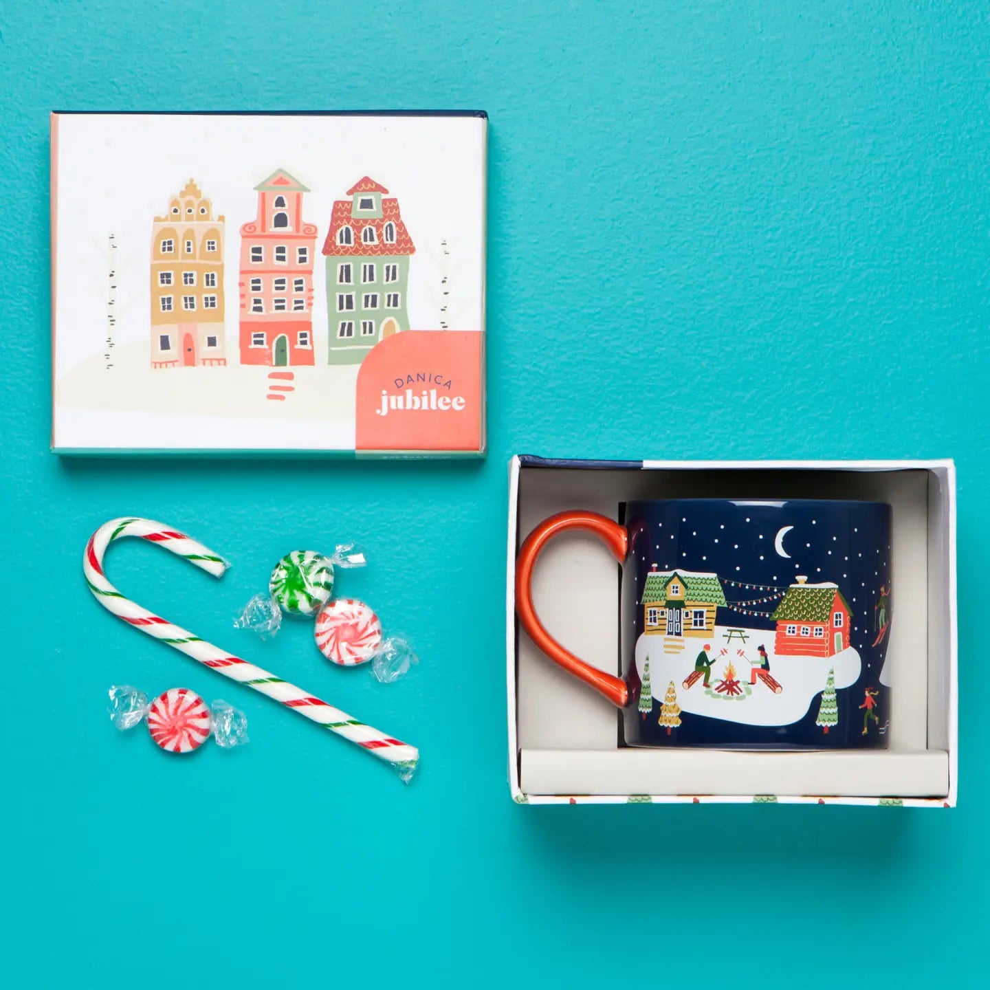Danica Jubilee Candy Cane Lane Christmas Mug in a Box