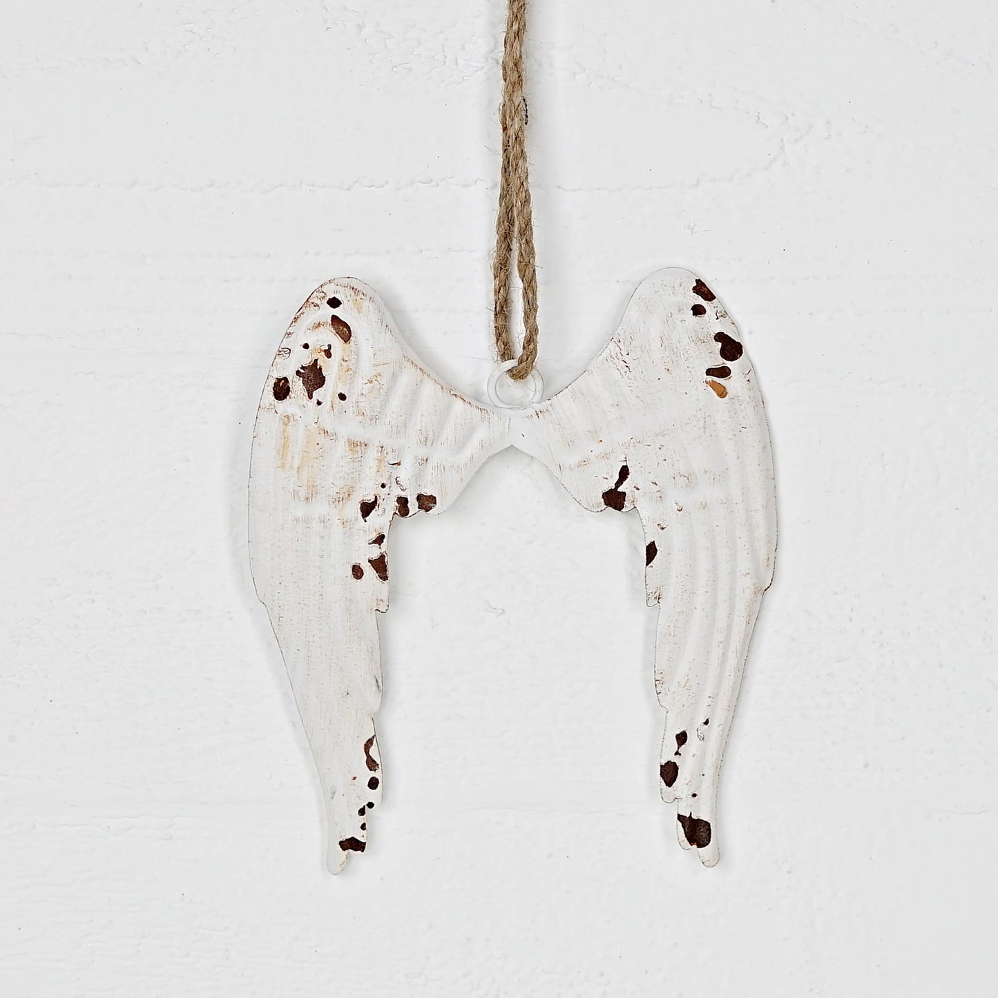 Distressed Metal Angel Wings