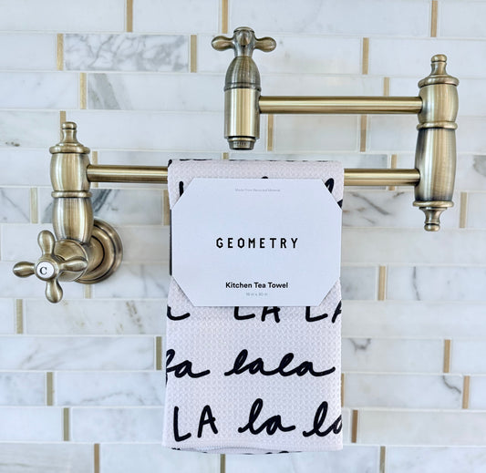 Geometry Fa-La-La Tea Towel