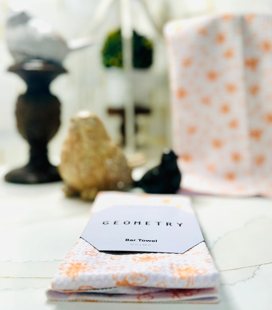 Geometry Honey Bee Bar Towel
