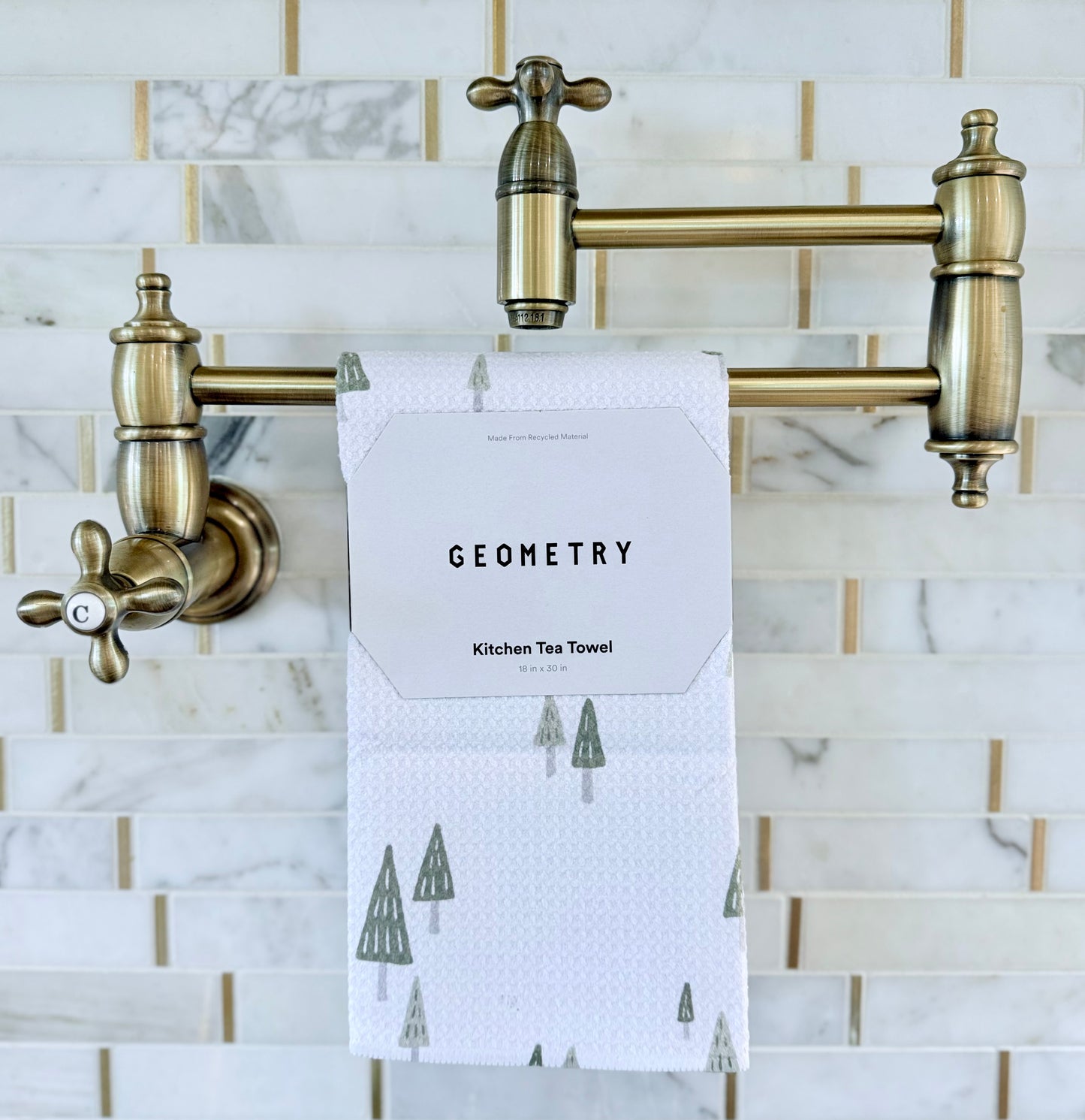 Geometry "Woodruff" Tea Towel