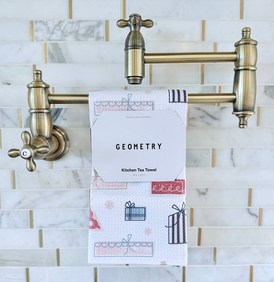 Geometry "Gifts for You and Me" Tea Towel