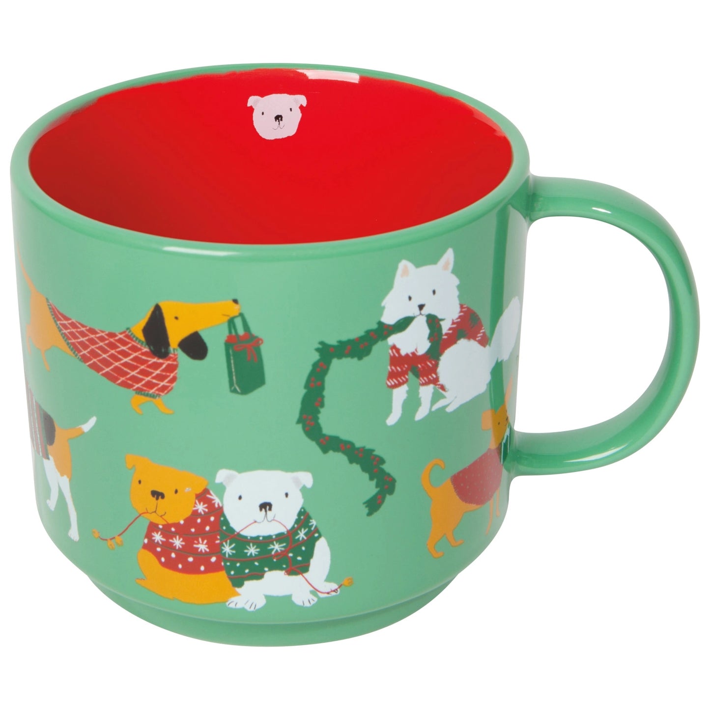 Danica Jubilee Holiday Hounds Christmas Mug and Socks Set