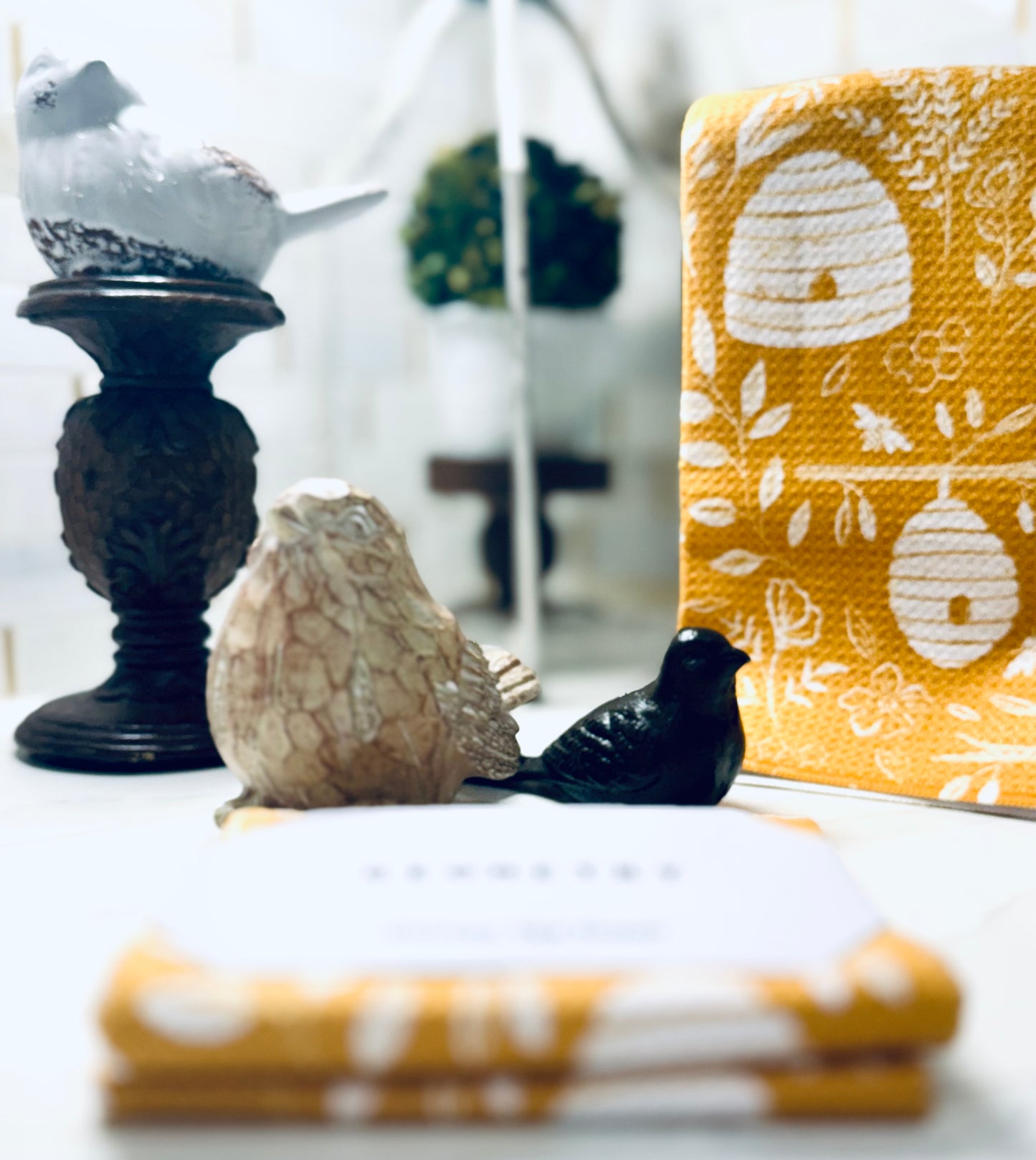 Geometry Enchanted Hive Tea Towel