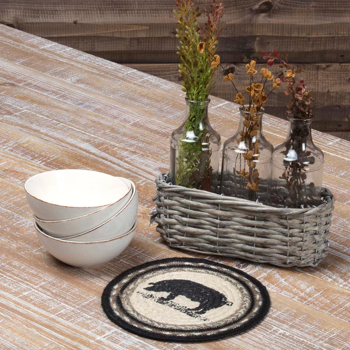 Sawyer Mill Charcoal Pig Jute Trivet