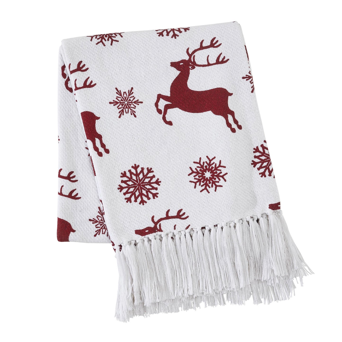 Scandia Snowflake Woven Throw