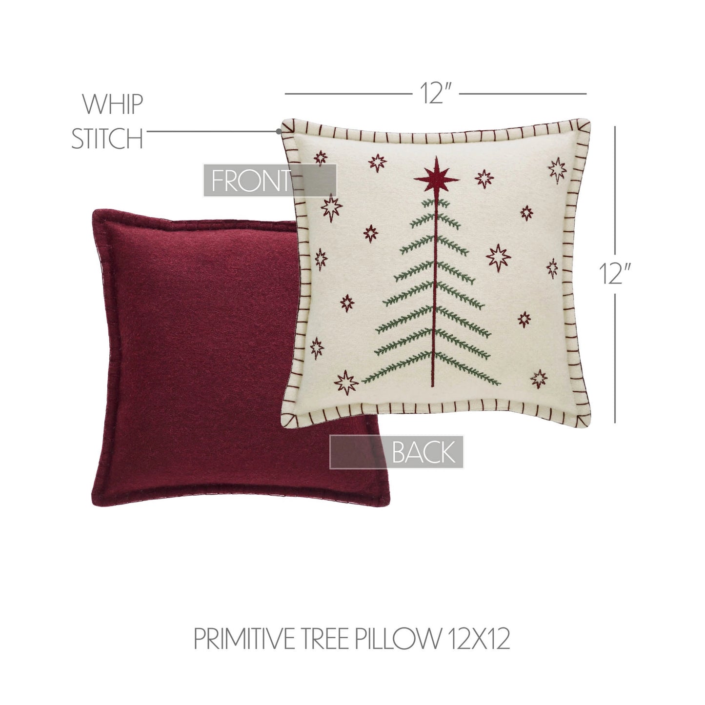 Star of Wonder Primitive Tree Pillow