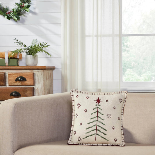 Star of Wonder Primitive Tree Pillow