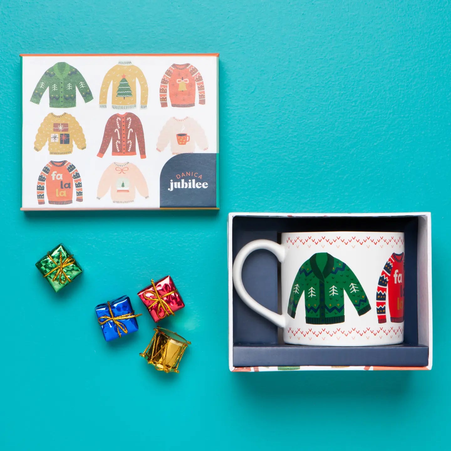 Danica Jubilee Ugly Christmas Sweater Mug in A Box