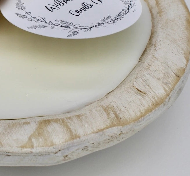 Mini Round Dough Bowl Candle