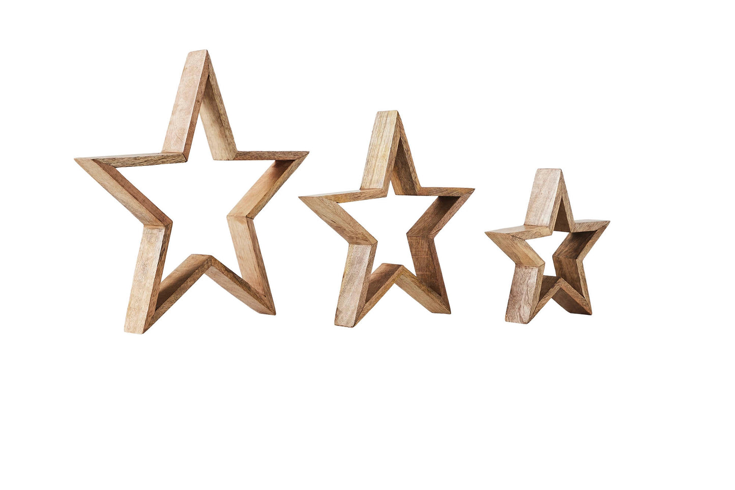 Wooden Nesting Stars Set of 3