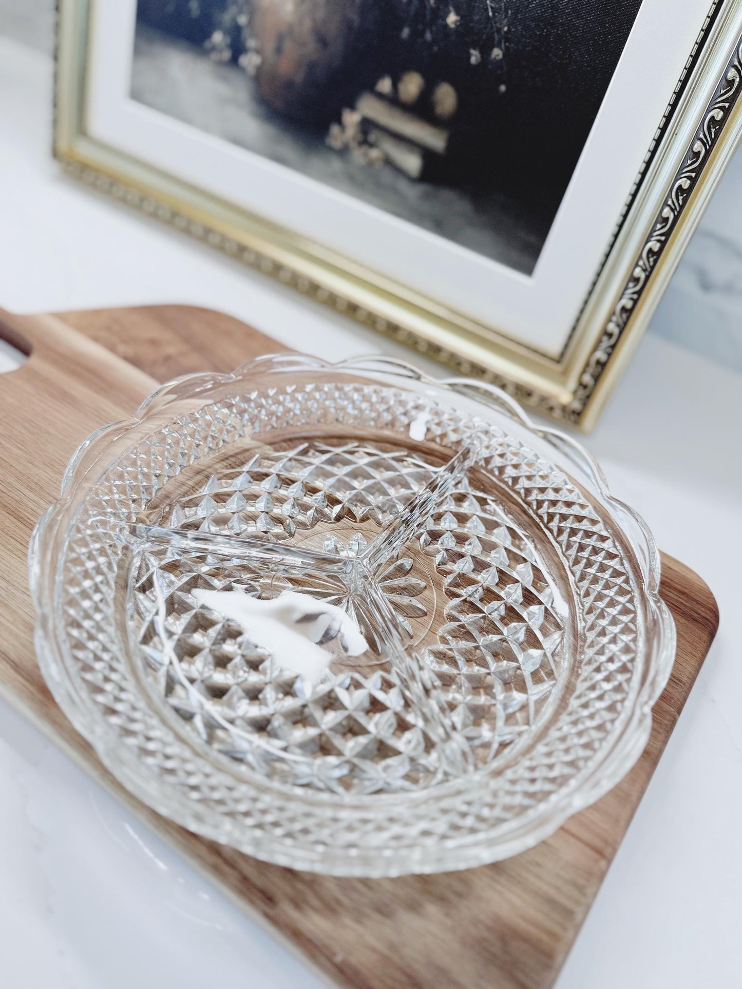 Vintage Anchor Hocking Wexford Relish Server