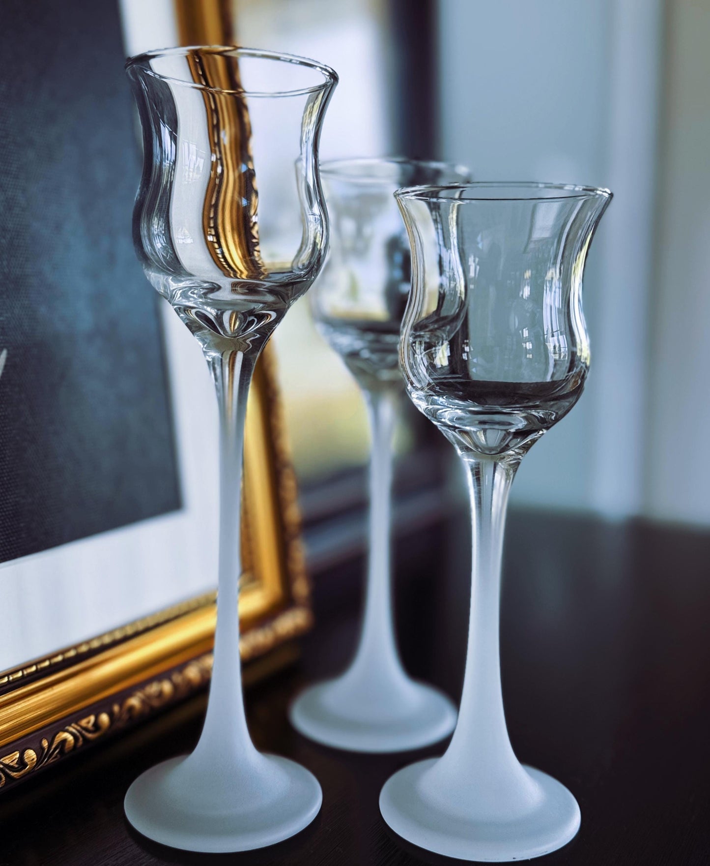 Vintage Partylite Iced Trio Candle Holder Set